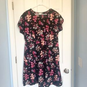 DownEast Black Floral Dress